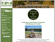 Tablet Screenshot of parksfoundationkalamazoo.com